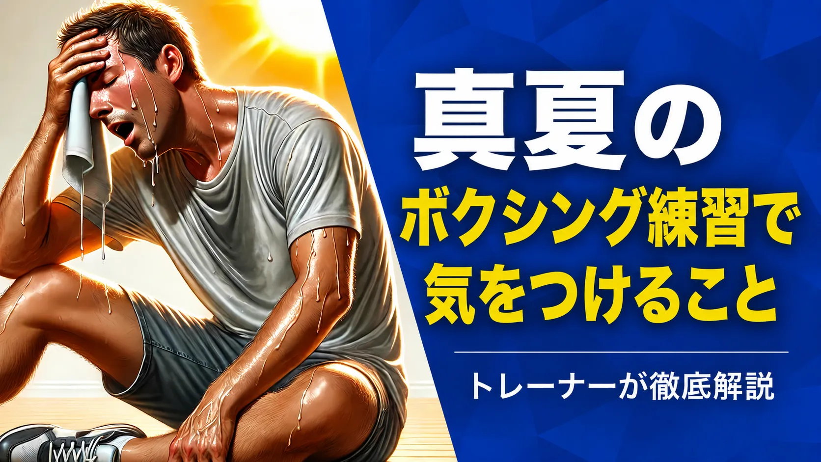 真夏のボクシング練習で気をつけるべきこと～暑い季節こそ、安全に続ける意識が大切です