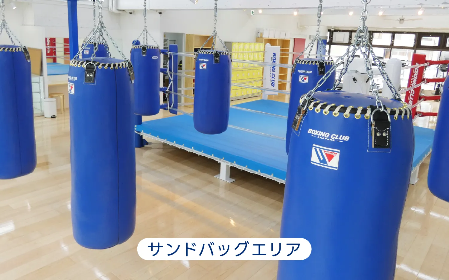 サンドバッグエリア