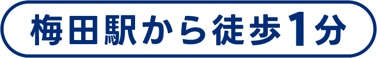 梅田駅から徒歩1分